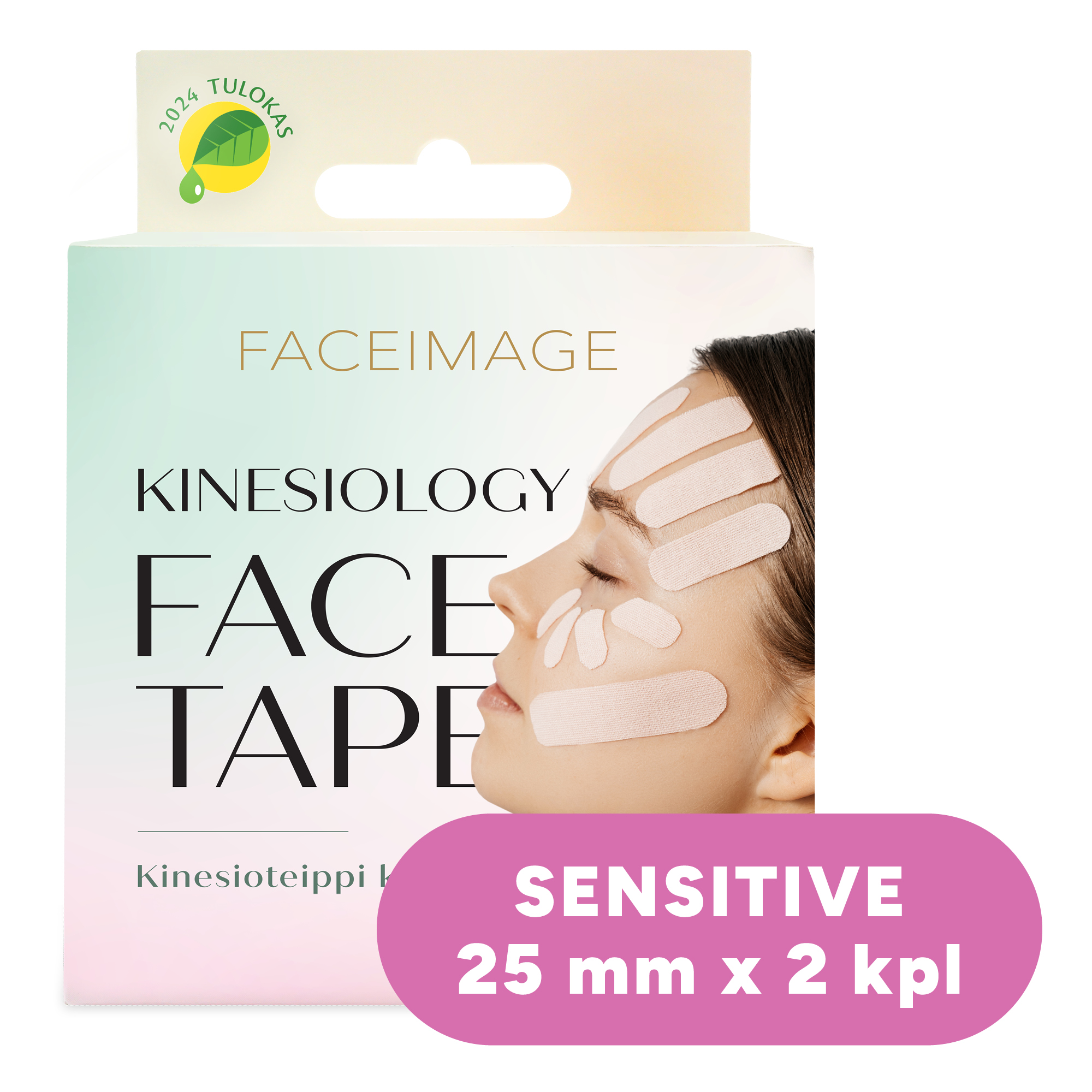 Kinesioteippi kasvoille Sensitive 2x2,5cm x5m