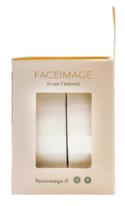 Faceimage Regular kinesioteippi kasvoille 2,5 cm x 5 m valkoinen