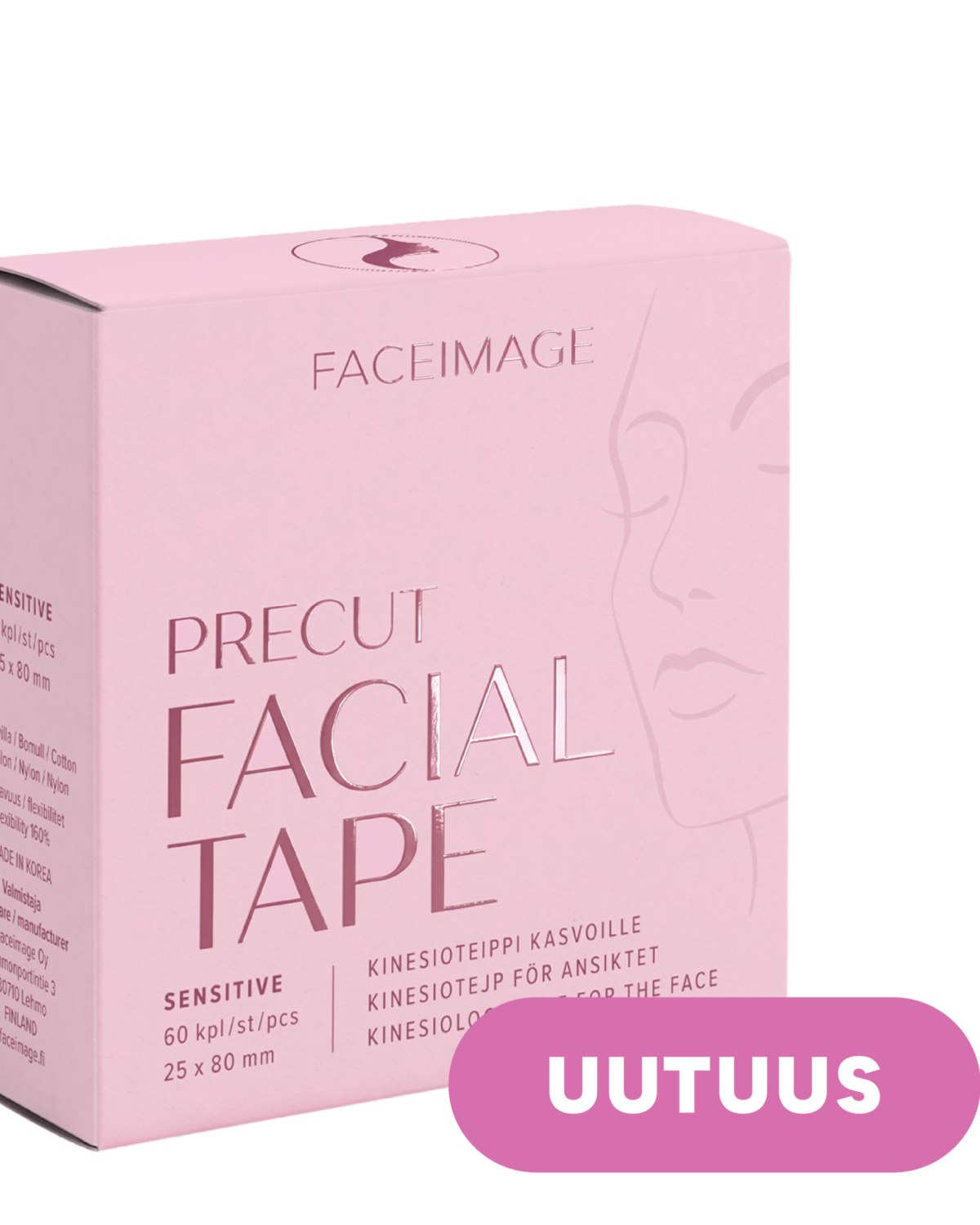 Precut Facial Tape – kinesioteippi kasvoille